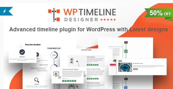 WP Timeline Designer Pro v1.4.5 - WordPress时间轴插件