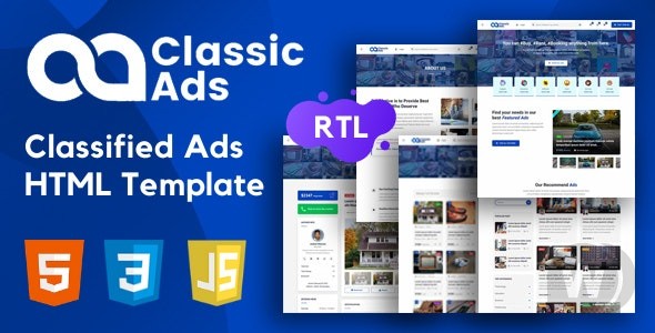 Classicads v1.3 - 分类广告 HTML 模板