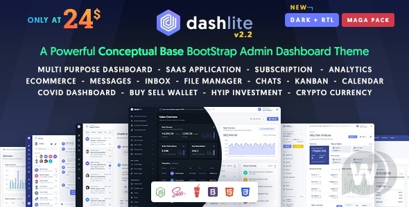 DashLite v3.2.3 - Bootstrap 响应式管理面板模板