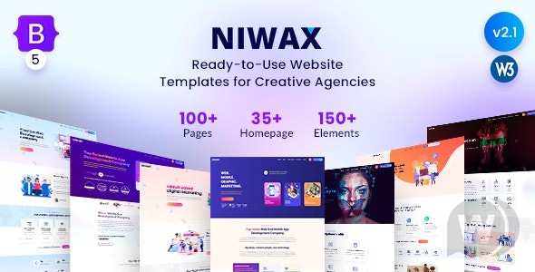 Niwax v2.1 - 创意代理和投资组合 HTML 模板
