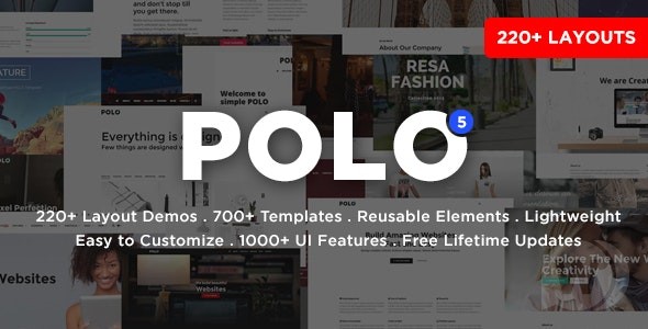 Polo v6.1.1 - 响应式多用途 HTML5 模板