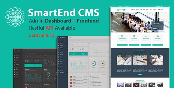 SmartEnd CMS v10.0.3 – Laravel管理仪表盘
