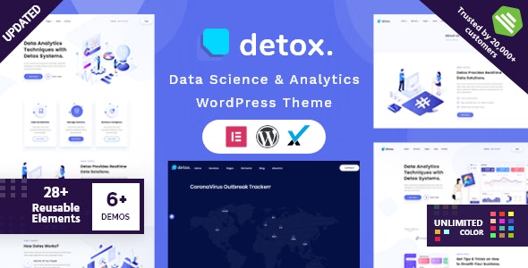 Detox v2.3 - WordPress数据科学与分析主题