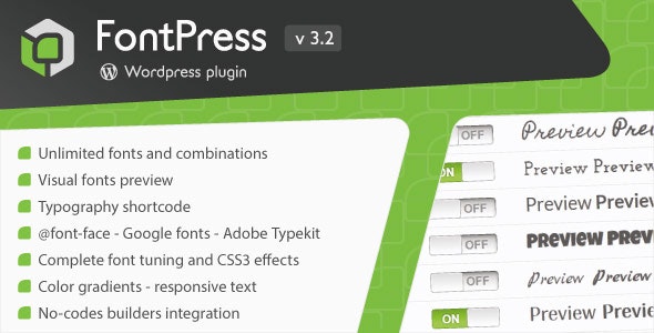 FontPress v3.3.9 – WordPress 字体管理器