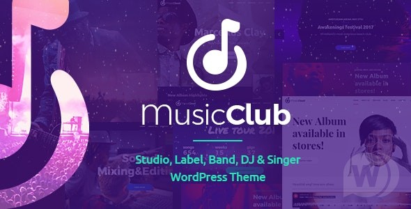 Music Club v1.2.6 - WordPress音乐DJ主题