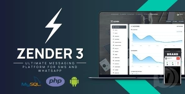 Zender v3.3.8 - 用于 SMS、WhatsApp 和使用 Android 设备作为 SMS 网关 (SaaS) 的终极消息传递平台