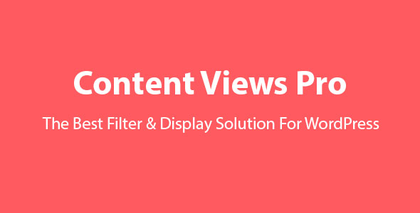 Content Views Pro v6.3.1 - WordPress 最佳过滤器和网格插件