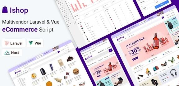 Ishop v3.1.1 - Multivendor Laravel & Vue eCommerce CMS