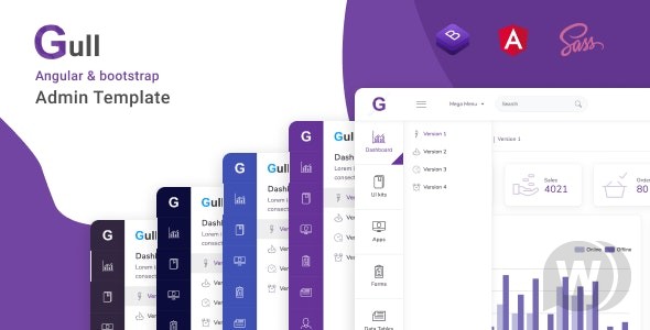 Gull - Angular 15+ Admin Dashboard Template 17 March 2023 管理仪表板模板