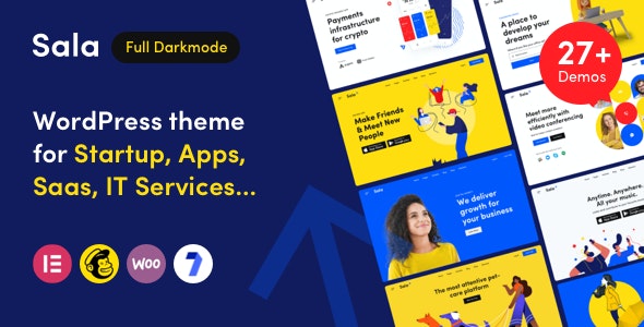 Sala v1.0.8 - 启动和 SaaS WordPress 主题