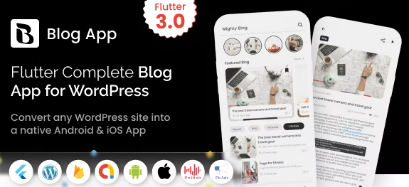 MightyBlogger v5.0 - Flutter multi-purpose blogger app with wordpress - MeetMighty