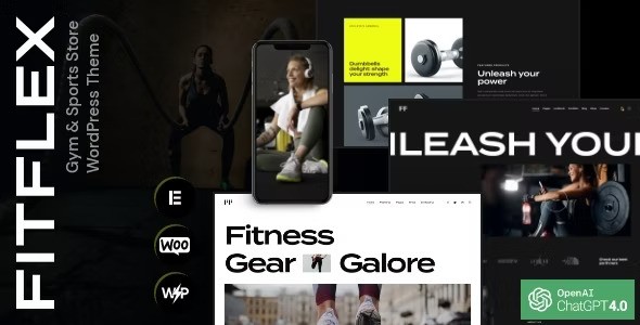 FitFlex v1.0 – WordPress 健身房和体育商店主题