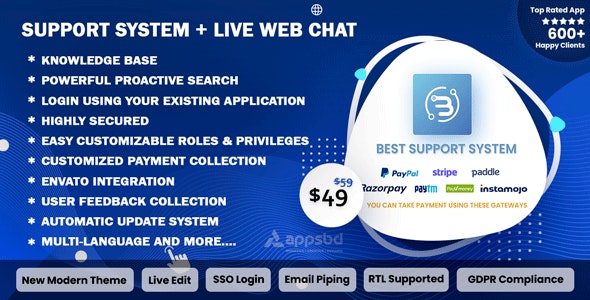 Support System v4.1.4（已汉化95%） - Live Web Chat & Client Desk & Ticket Help Desk