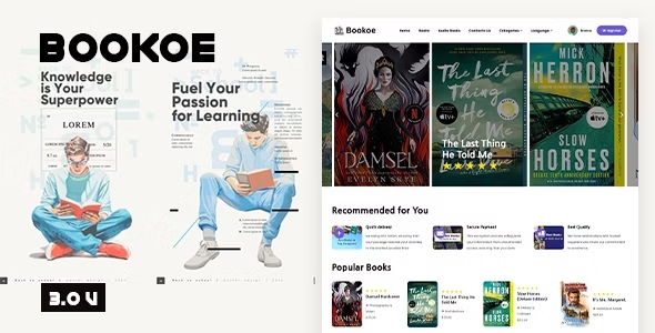 Bookoe v3.0 - BookStore Script System with website