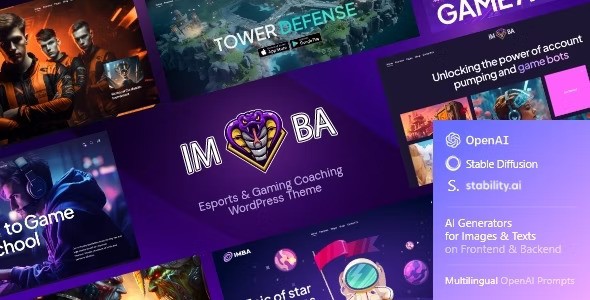 Imba v1.0 – WordPress 电子竞技和游戏辅导主题