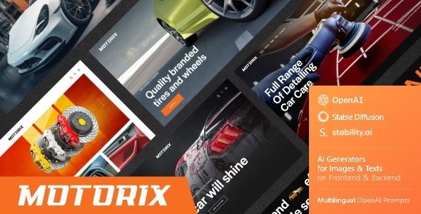 Motorix v1.0 – 汽车维修、商店和美容 WordPress 主题