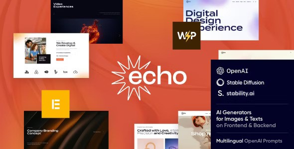 Echo v1.10 – Creative Agency WordPress Theme