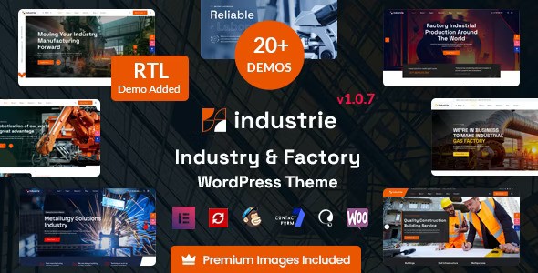 Industrie v1.0.7 – 工厂和工业 WordPress 主题