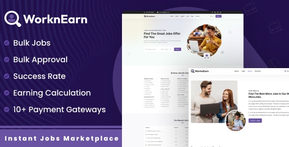 WorknEarn v1.0.0 - Instant Jobs Marketplace