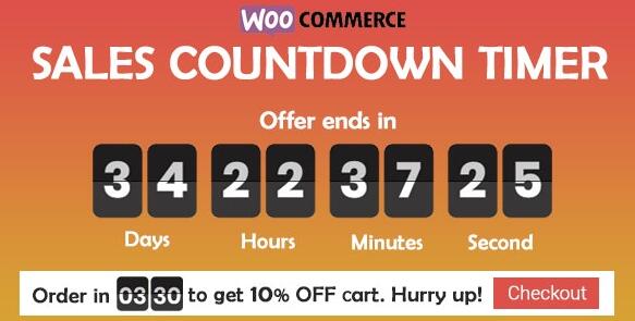 Sales Countdown Timer for WooCommerce and WordPress v1.0.6 – 结帐倒计时插件