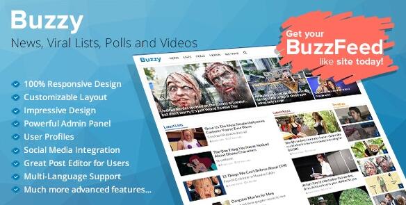 Buzzy v4.8.5破解版 – WordPress新闻网站源码