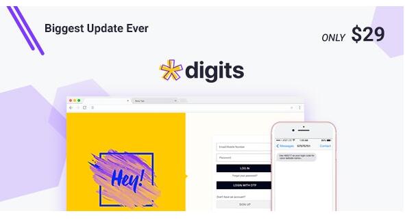 Digits v8.4.4.2内置激活（已汉化）+ Addons – WordPress手机注册和登录插件