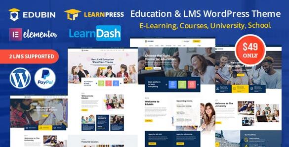 Edubin v8.12.6（已汉化） – WordPress教育LMS主题