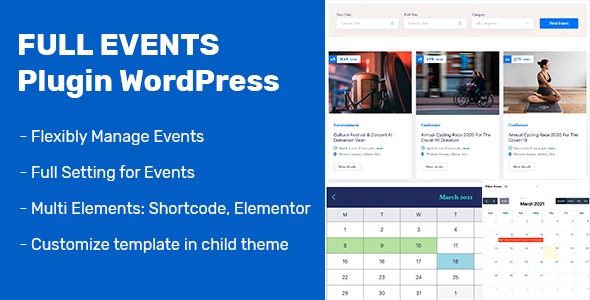 FullEvents v1.0.9 – WordPres事件插件