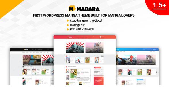 Madara v1.7.3.1破解版（已汉化） – WordPress漫画主题