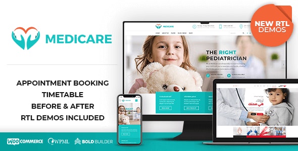 Medicare v1.9.0 – WordPress医生，医疗保健主题