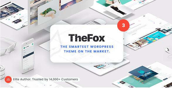 TheFox v3.9.9.9.69(已汉化) – 响应式多用途WordPress主题