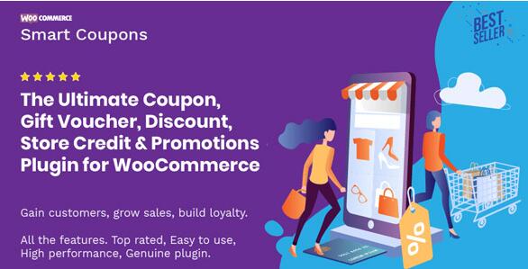 WooCommerce Smart Coupons v5.2.0（已汉化）- WooCommerce 智能优惠券插件