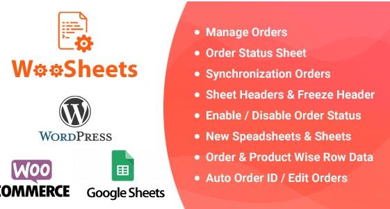 WooSheets v6.8（已汉化） –使用Google Spreadsheet管理WooCommerce订单
