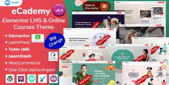 eCademy v4.9.9 – WordPress在线培训教育主题