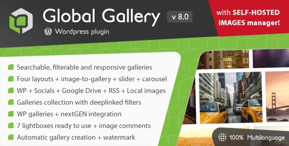 Global Gallery v8.1.7（已汉化） – WordPress响应式画廊插件