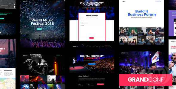 Grand Conference v5.3 – WordPress 会议和活动模板