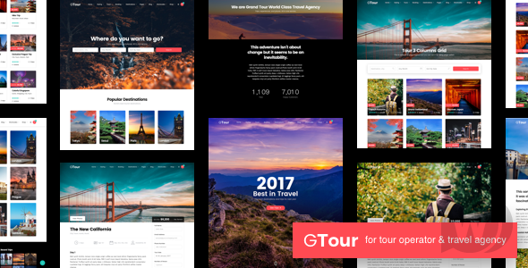 Grand Tour v5.3.1破解版（已汉化） – WordPress 旅游模板
