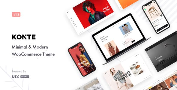 Konte v2.1.7 –WordPress最小和现代的WooCommerce 主题