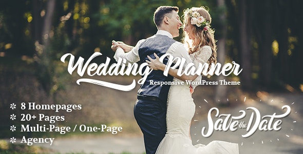 Wedding Planner v6.8 – WordPress婚礼策划主题