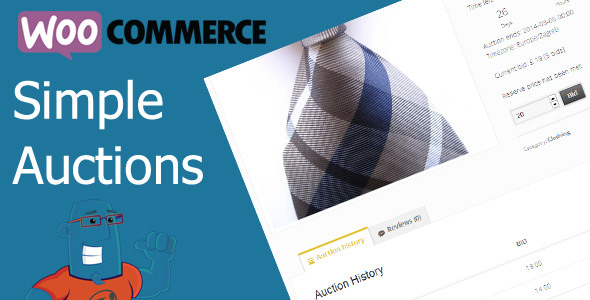 WooCommerce Simple Auctions v2.0.13（已汉化） – WooCommerce简单拍卖插件