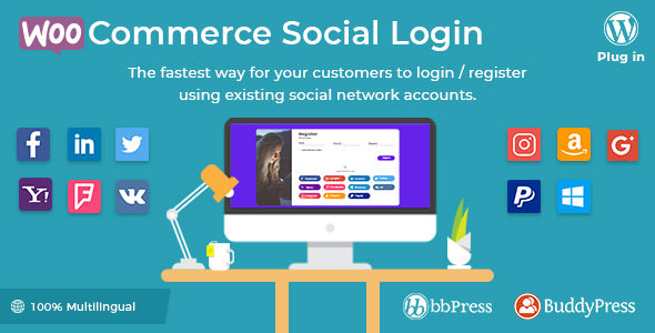 WooCommerce Social Login v2.3.12（已汉化）