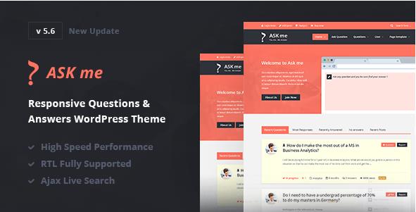 Ask Me v6.6破解版（已汉化） – WordPress问答主题