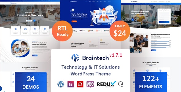 Braintech v2.4.4 – WordPress技术和IT解决方案主题