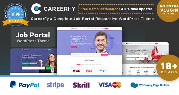 Careerfy v9.1.1（已汉化） –  WordPress工作委员会主题