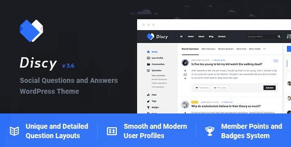 Discy v5.0.1破解版（已汉化） – WordPress问答主题