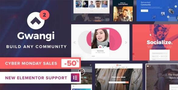 Gwangi v2.4.0 – PRO Multi-Purpose Membership, Social Network & BuddyPress Community Theme