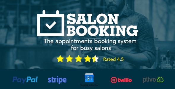 Salon Booking v7.6.5（已汉化） – WordPress沙龙预订系统