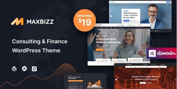 Maxbizz v1.1.1破解版– WordPress咨询和财务主题