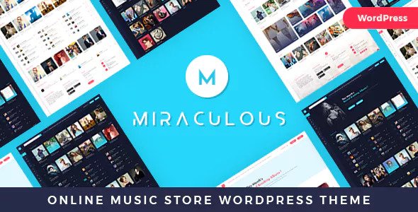 Miraculous v1.1.7 – WordPress 在线音乐商店主题