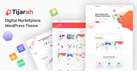 Tijarah v1.3.5破解版 – WooCommerce主数字市场题